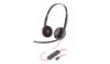 Poly Blackwire 3220 Stereo Headset +USB-C/A Adapter TAA (8M3U6AA#ABA)
