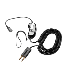 Plantronics SHS1890-25 PTT Amplifier (25 ft Coil Headset Cord) (Poly 60825-325 or 60825-25 aka HP 8K7U0AA#AC3)