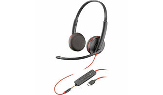 Poly Blackwire 3225 Stereo Headset +USB-C/A Adapter TAA 8M3X7AA#ABA