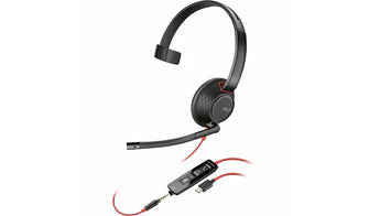 Poly Blackwire 5210 Headset +Inline Cable +USB-C/A Adapter TAA 8M3W7AA#ABA