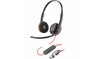 Poly Blackwire 3220 Stereo USB-C Black Headset +USB-C/A Adapter (Bulk) 8X2J9A6