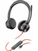 Poly Blackwire 8225 Microsoft Teams Certified Headset +USB-C/A Adapter TAA 7E2K8AA#ABA