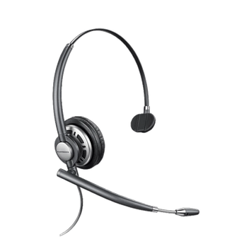 Poly EncorePro HW710 Single Ear Headset +Carry Case +Quick Disconnect TAA 805H7AA#ABA