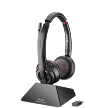 Poly Savi 8220 UC Wireless Headset Standard USB-A (Microsoft) (Poly 209214-01 or HP 77Y82AA)
