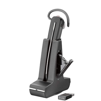 Poly Savi 8245 DECT 1920-1930 MHz Headset +USB-A to USB-C Cable +D400 TAA 7W6B6AA