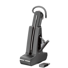 Poly Savi 8245-M Microsoft Teams Certified DECT 1920-1930 MHz USB-A Headset +D200 TAA (Poly 211204-01 or HP 77T36AA#ABA)