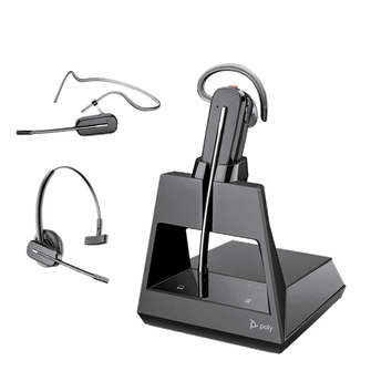 Poly Voyager 4245 Office Convertible Headset Microsoft Teams +USB-A to Micro USB Cable (Poly 214701-01 or HP 7S3Y5AA)