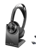Poly Voyager Focus 2 Microsoft Teams Certified USB-C-C Headset + USB-C/A Adapter + Charging Stand (PC + Mobile) (9T9J6AA)