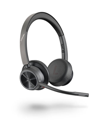 Poly Voyager 4320-M UC Wireless Headset, Microsoft Teams, USB-A +BT700 dongle (Poly 218475-02 or HP 77Y98AA)