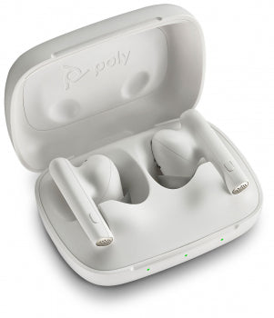 Poly Voyager Free 60 UC White Sand Earbuds +BT700 USB-A Adapter +Basic Charge Case 7Y8L3AA