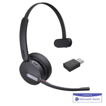 WH64 Hybrid Mono Teams – Wireless Mono headset with a DECT dongle for portable hybrid working – Certified for use with Microsoft Teams (No charging cradle) 1208687