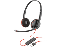 Poly Blackwire C3220 USB-A Black Headset (Bulk) 77R32A6