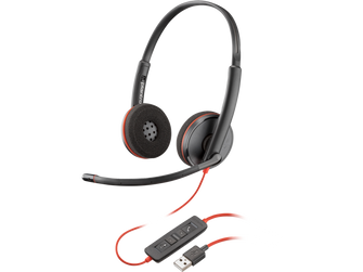 Poly Blackwire C3220 USB-A Black Headset (Bulk) 77R32A6
