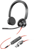 Poly Blackwire 3325 Stereo USB-C Headset +3.5mm Plug +USB-C/A Adapter (8X221AA)