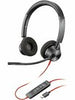 Poly Blackwire 3320 Microsoft Teams Certified Headset +USB-C/A Adapter TAA 8M3V1AA#ABA
