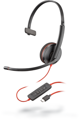 Poly Blackwire 3210 Monaural USB-A Headset 80S01AA