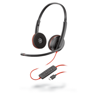 Poly Blackwire C3220 Stereo USB-C Headset +Carry Case 80S07AA